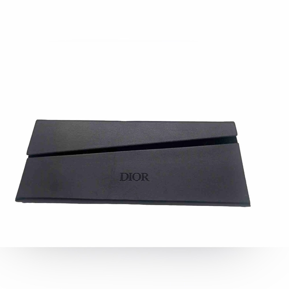 NEW CHRISTIAN DIOR CASE BLACK LEATHER MAGNETIC FOLDABLE SUNGLASSES EYEGLASSES